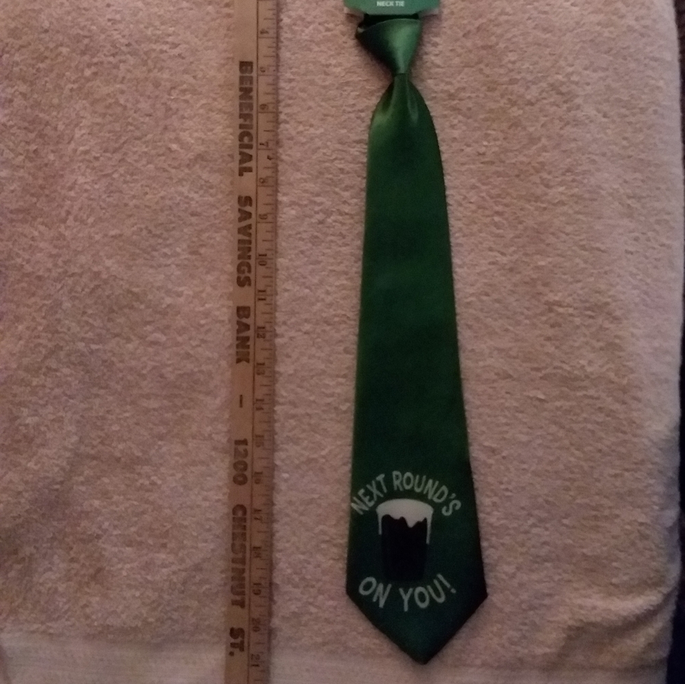 Beer Tie SMART LIVING "Next Round's On You!" NWT
